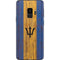 Barbados Flag Dark Wood Galaxy S9 Skin