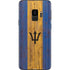 Barbados Flag Dark Wood Galaxy S9 Skin
