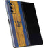 Barbados Flag Dark Wood Galaxy Z Fold2 5G Skin