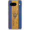 Barbados Flag Dark Wood Google Pixel 8 Skin