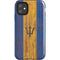 Barbados Flag Dark Wood iPhone 11 Impact Case