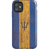 Barbados Flag Dark Wood iPhone 11 Impact Case