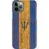 Barbados Flag Dark Wood iPhone 11 Pro Lite Case