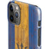 Barbados Flag Dark Wood iPhone 11 Pro Lite Case