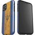 Barbados Flag Dark Wood iPhone 11 Pro Max Impact Case