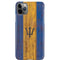Barbados Flag Dark Wood iPhone 11 Pro Max Lite Case
