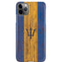 Barbados Flag Dark Wood iPhone 11 Pro Max Lite Case