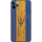 Barbados Flag Dark Wood iPhone 11 Pro Max Skin