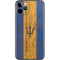 Barbados Flag Dark Wood iPhone 11 Pro Skin