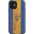 Barbados Flag Dark Wood iPhone 12 Impact Case