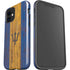 Barbados Flag Dark Wood iPhone 12 Impact Case