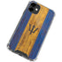 Barbados Flag Dark Wood iPhone 12 Mini Clear Case