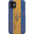 Barbados Flag Dark Wood iPhone 12 Mini Lite Case