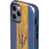 Barbados Flag Dark Wood iPhone 12 Pro Impact Case