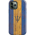 Barbados Flag Dark Wood iPhone 12 Pro Max Impact Case