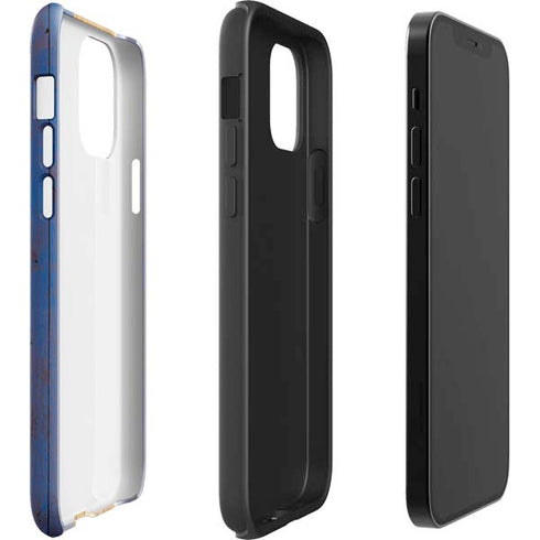 Barbados Flag Dark Wood iPhone 12 Pro Max Impact Case