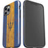 Barbados Flag Dark Wood iPhone 12 Pro Max Impact Case