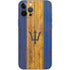 Barbados Flag Dark Wood iPhone 12 Pro Max Skin