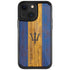 Barbados Flag Dark Wood iPhone 13 Cargo Case