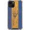 Barbados Flag Dark Wood iPhone 13 Mini Clear Case