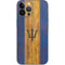 Barbados Flag Dark Wood iPhone 13 Pro Max Skin