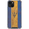 Barbados Flag Dark Wood iPhone 14 Plus Clear Case