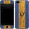 Barbados Flag Dark Wood iPhone 7 Plus Skin