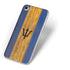 Barbados Flag Dark Wood iPhone 7 Skin