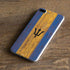 Barbados Flag Dark Wood iPhone 8 Plus Skin