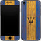 Barbados Flag Dark Wood iPhone 8 Skin