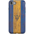 Barbados Flag Dark Wood iPhone SE (2nd & 3rd Gen) Pro Case