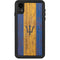 Barbados Flag Dark Wood iPhone XR Waterproof Case