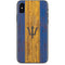Barbados Flag Dark Wood iPhone XS Max Skin