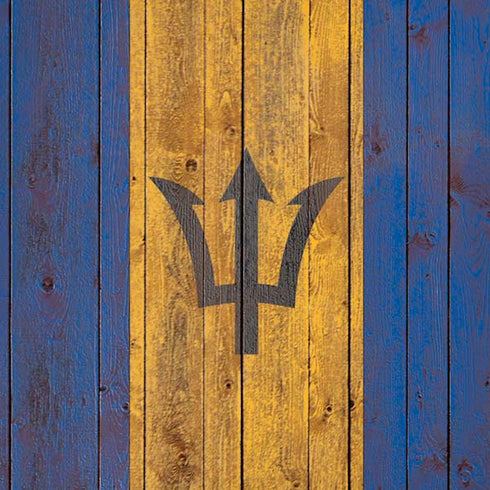 Barbados Flag Dark Wood iPhone XS Max Skin