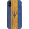 Barbados Flag Dark Wood iPhone XS Pro Case