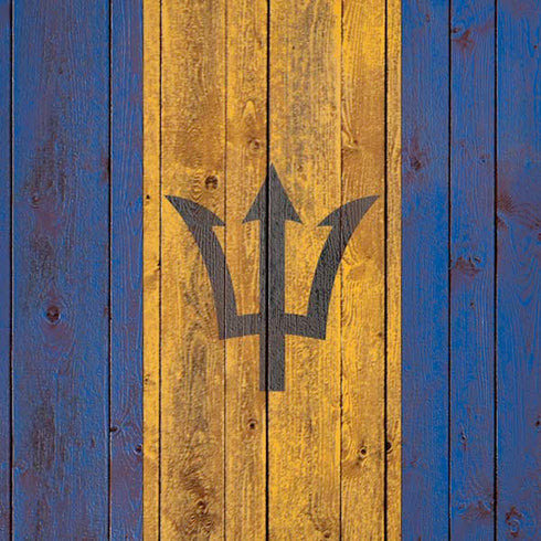 Barbados Flag Dark Wood iPhone XS Pro Case