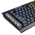 Barbados Flag Dark Wood K95 RGB PLATINUM Mechanical Gaming Keyboard Skin