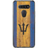 Barbados Flag Dark Wood LG K51/Q51 Clear Case