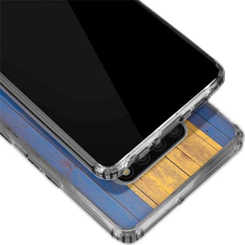 Barbados Flag Dark Wood LG Stylo 6 Clear Case