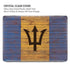 Barbados Flag Dark Wood MacBook Air 15in (2023-2025) Case plus Skin