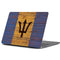 Barbados Flag Dark Wood Apple MacBook Pro 13-inch Skin