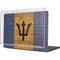 Barbados Flag Dark Wood MacBook Pro 16in (2021-25) Case plus Skin