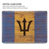 Barbados Flag Dark Wood MacBook Pro 16in (2021-25) Case plus Skin