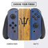 Barbados Flag Dark Wood Nintendo Switch Bundle Skin