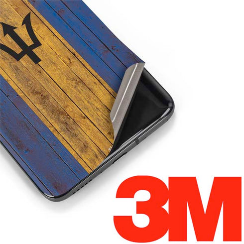 Barbados Flag Dark Wood OnePlus 7 Pro Skin