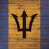 Barbados Flag Dark Wood Surface Book 2 15in Skin