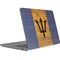 Barbados Flag Dark Wood Surface Laptop Studio Skin