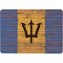 Barbados Flag Dark Wood Surface Laptop Studio Skin
