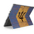 Barbados Flag Dark Wood Surface Pro 8 Skin