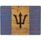 Barbados Flag Dark Wood Surface Pro 9 Skin